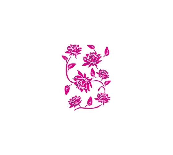 Виниловый трафарет STMDECOR ЦВЕТЫ WA-005