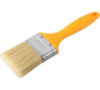 Плоская кисть TOLSEN Industrial 1.5", смешанная щетина 51x19 мм, пластиковая ручка GRIPro, хром. оправка 40132