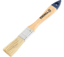 Плоская кисть TUNDRA натуральная щетина, деревянная рукоятка, 4", 100 мм 881507