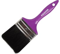 Плоская кисть KRAFOR черная щетина, 80 Х 15 мм 209889