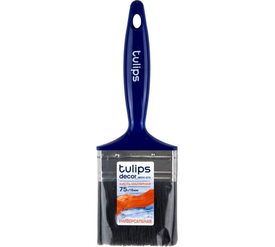Кисть малярная Tulips decor 75х17, универсальная Tulips Tools NP24-075