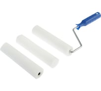 Валик TUNDRA поролон, 180 мм, ручка d=6 мм, D=15 мм, 2 запасных шубки 2419755