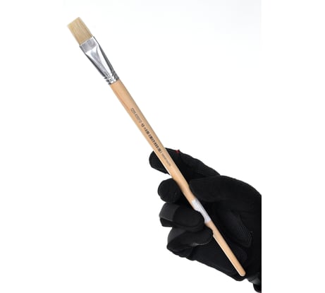 Плоская кисть для масла и лаков HARDY светлая натуральная щетина, 12" 0255-630012