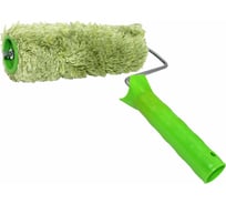 Валик в сборе ON зеленый мех со швом, полиакрил, ворс 16 мм, 200х48 мм, бюгель 6 мм 02-02-444