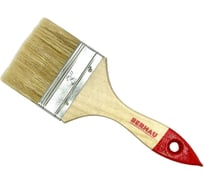 Кисть плоская Berhau 3" 75 мм, смешанная щетина, деревянная ручка Standart 101938