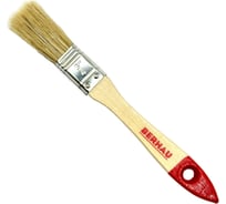 Кисть плоская Berhau 3/4" 20 мм, смешанная щетина, деревянная ручка Standart 101933