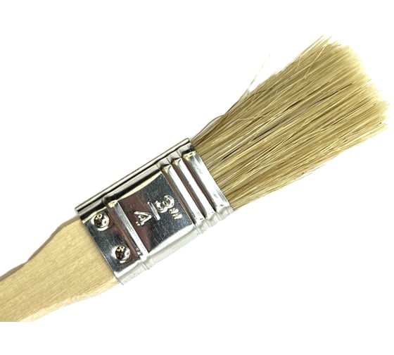 Кисть плоская Berhau 3/4" 20 мм, смешанная щетина, деревянная ручка Standart 101933