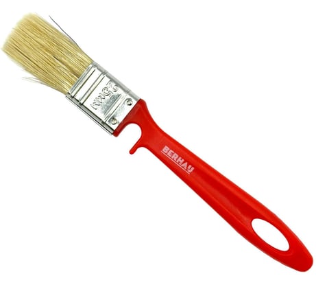 Кисть плоская Berhau 1" 25x10 мм, смешанная щетина, пластиковая ручка 101952