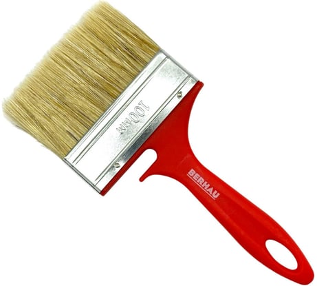 Кисть плоская Berhau 4" 100x12 мм, смешанная щетина, пластиковая ручка 101956
