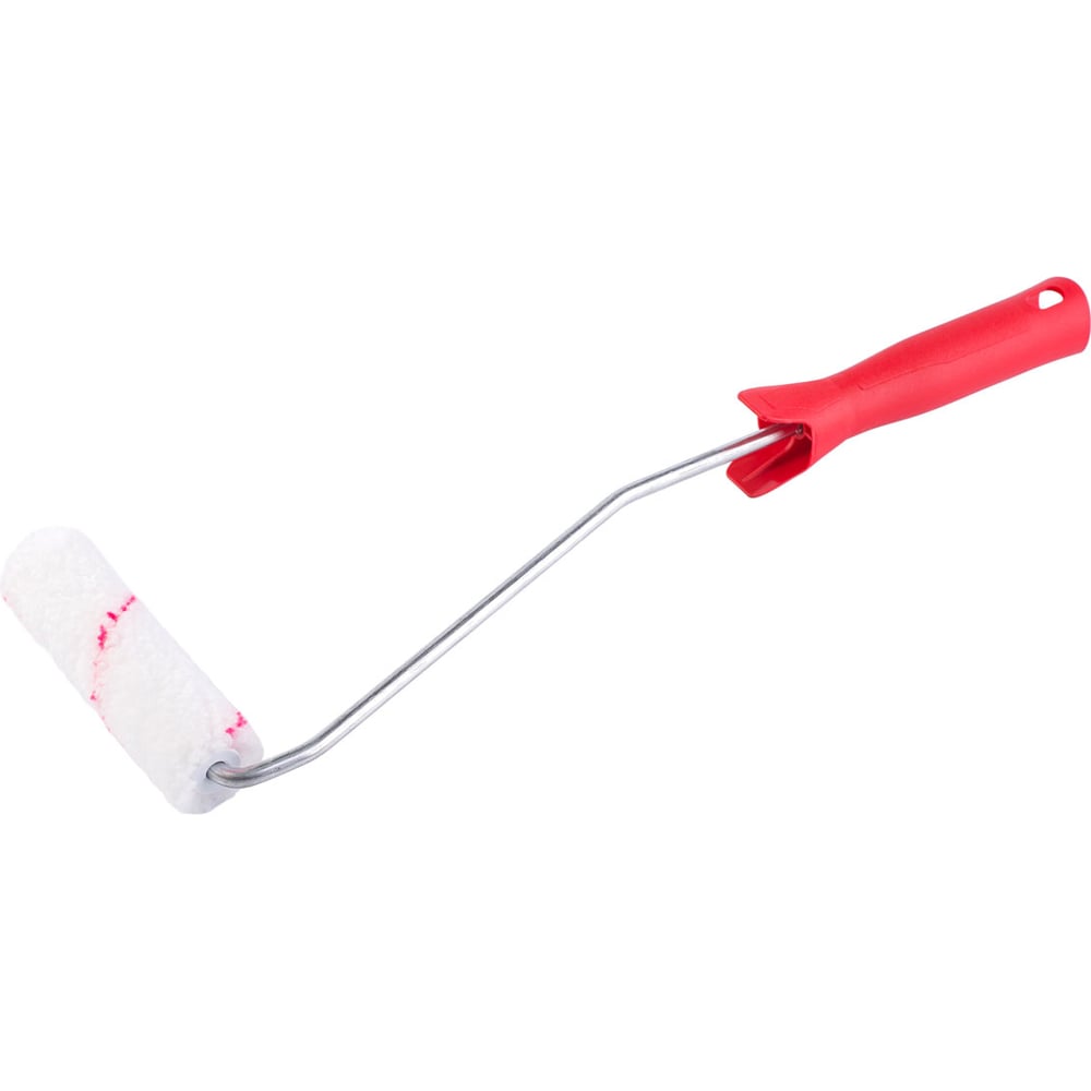 Мини-валик для водных ЛКМ Акор с удлиненной ручкой, 110 мм, полиэстер ...