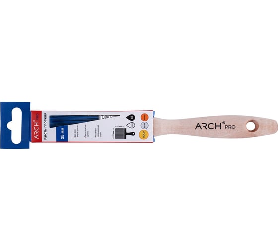 Кисть плоская ARCH PRO GOLD с синтетической щетиной, 25 мм 173025