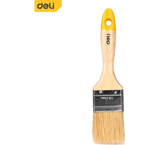 Кисть малярная с деревянной ручкой DELI 50мм DL509122 166260 1