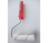 Набор МИНИ Малярок Валик + 2 Ролика "микрофибра" "ТЕРМОФЬЮЖН" "Желтая Борода" 100 мм D 16 мм, ворс 10 мм, плот. 680 гр/м2, под ручку 6 мм "" 750-4100