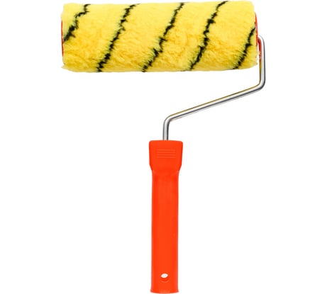 Валик Малярок "полиакрил" "ТЕРМОФЬЮЖН" "Тигр" 180 мм D 48 мм, быстросъемная ручка 6 мм, ворс 10 мм, плотность 500 гр/м2, "" 991-0180