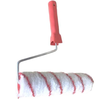 Валик Малярок "полиамид+п" "ТЕРМОФЬЮЖН" "Красная Борода" 100 мм D 48 мм, быстросъемная ручка 6 мм, ворс 12 мм, плотность 550 гр/м2, "" 551-0100