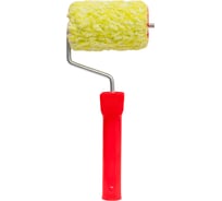 Валик Малярок полиакрил "Пушистый" 100 мм D 50 мм, ворс 12 мм, плот.430 гр/м2, б/с ручка 6 мм "" 755-0100