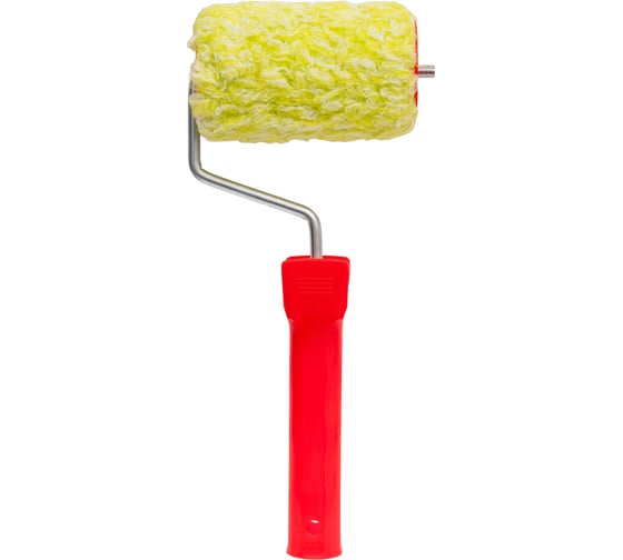 Валик Малярок полиакрил "Пушистый" 100 мм D 50 мм, ворс 12 мм, плот.430 гр/м2, б/с ручка 6 мм "" 755-0100 1