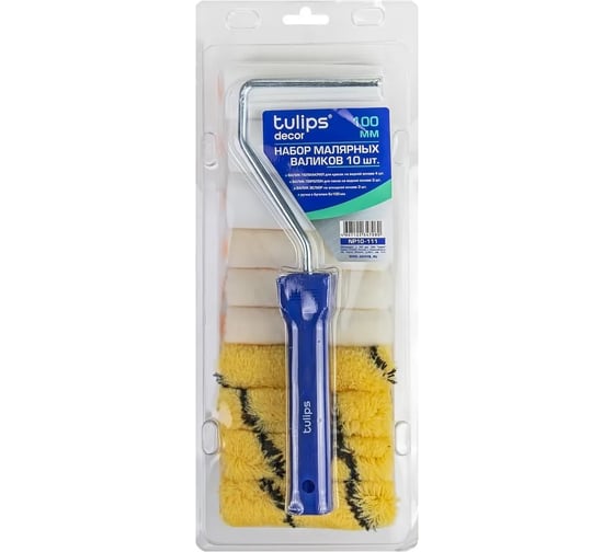 Набор мини валиков Tulips Tools Tulips decor, 10шт NP10-111 1