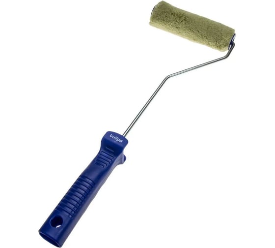 Валик Tulips Tools Tulips decor Green с рукояткой, полиакрил, 150мм, ворс 11мм NP10-014 1