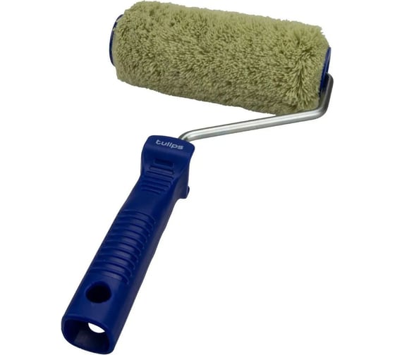 Валик Tulips Tools Tulips decor Green с рукояткой, полиакрил, 180мм, ворс 18мм NP10-008