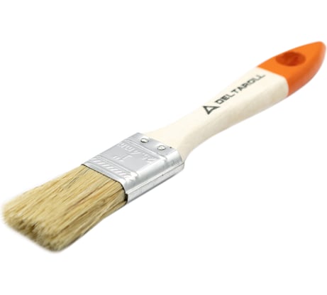 Плоская кисть DeltaRoll с деревянной ручкой, 25x8 мм 12625