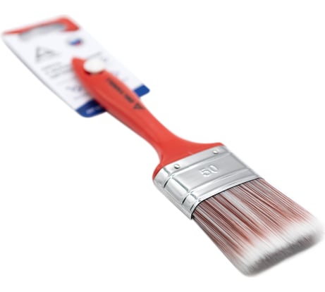 Кисть DeltaRoll с красной ручкой, светлая щетина, 50x14 мм 12750