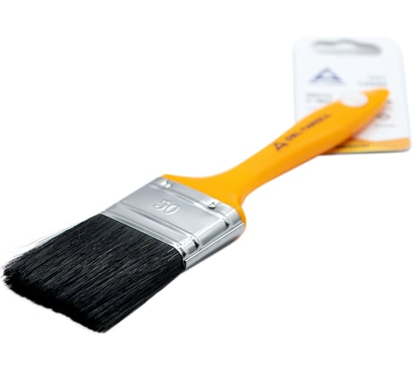 Кисть DeltaRoll с желтой ручкой, черная щетина, 50x14 мм 12950