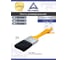 Кисть DeltaRoll с желтой ручкой, черная щетина, 50x14 мм 12950 4