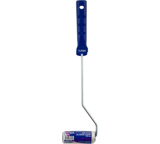 Валик Tulips Tools Tulips decor Velur с рукояткой, велюр, 100 мм, ворс 4 мм NP10-059