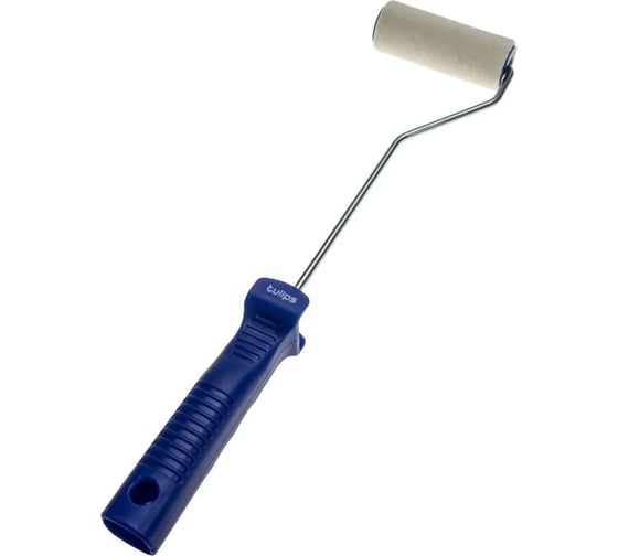 Валик Tulips Tools Tulips decor Velur с рукояткой, велюр, 100 мм, ворс 4 мм NP10-059