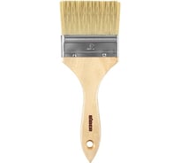 Кисть флейцевая BIBER БИБЕР 31005 натуральная щетина, деревянная рукоятка ЭКО 75мм (12/360) тов-223164