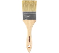 Кисть флейцевая BIBER БИБЕР 31003 натуральная щетина, деревянная рукоятка ЭКО 50мм (12/720) тов-223162