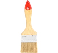 Кисть Стройштуки 63 мм флейцевая, натуральная щетина, деревянная рукоятка, УТ-00038230