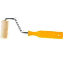 Мини-валик РемоКолор малярный с рукояткой Велюр, ось 6мм, D15мм, 55мм, 06-4-910