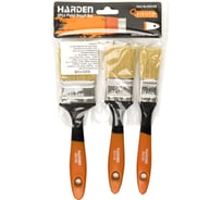 Набор кистей флейцевых Harden Гоген 25-50мм 3шт 620108