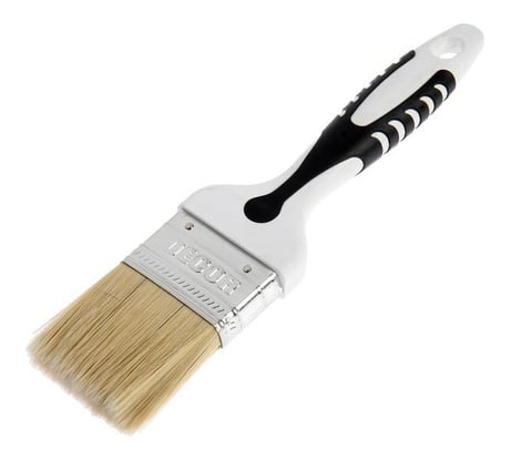 Кисть DECOR Black White универсальная 120х15мм, светлая смешанная щетина, 2К ручка 880-120