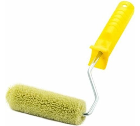 Мини-валик РемоКолор малярный с рукояткой Синтэкс , фасадный, ось 6мм, D15мм, 150мм, 06-1-502