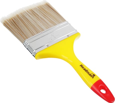 Кисть HEADMAN малярная плоская "Канекарон" искусственная щетина 4 д. 100 мм 682-027
