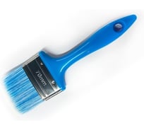 Кисть флейцевая MAKLER смесь искусственной щетины, подходит для масел, а также для лаков и красок на водной основе, пластиковая эргономичная ручка и нержавеющая оправа А70