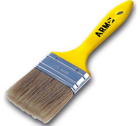 Флейцевая кисть ПКБ АРМА КФ 25 пластиковая ручка, щетина 38 мм, 25х8 А211-3025