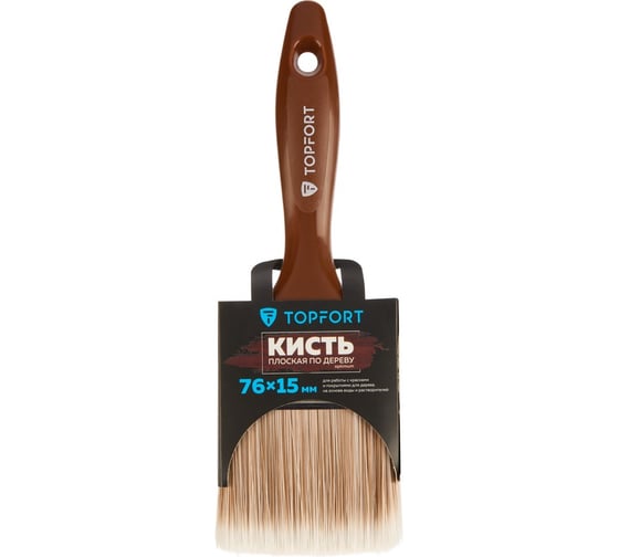 Кисть плоская по дереву TOPFORT Optimum 76x15 2129352