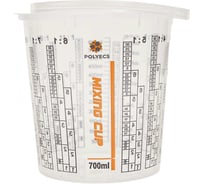 Мерная емкость высокопрочная для смешивания ЛКМ Polyecs 700 мл, 25 шт POL-4/PHX