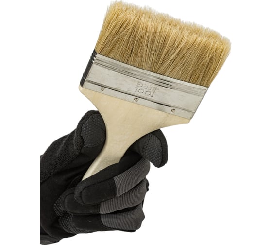 Плоская кисть Toolberg 4", белая 0101040 90002479095