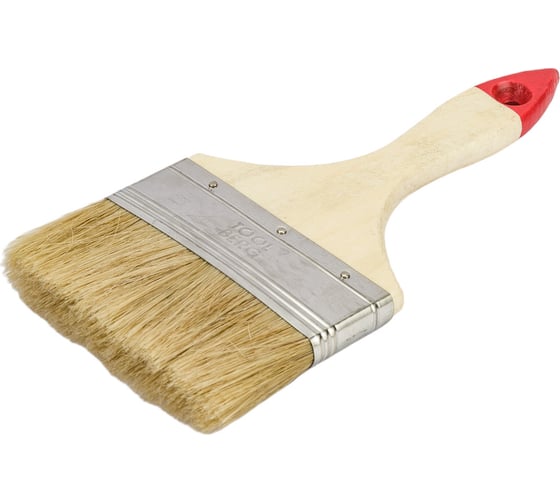 Плоская кисть Toolberg 4", белая 0101040 90002479095