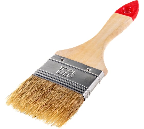 Плоская кисть Toolberg 2,5", белая 0101025 90002479093