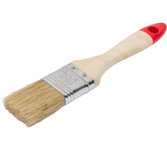 Плоская кисть Toolberg Эксперт 1,5", белая 0101115 1