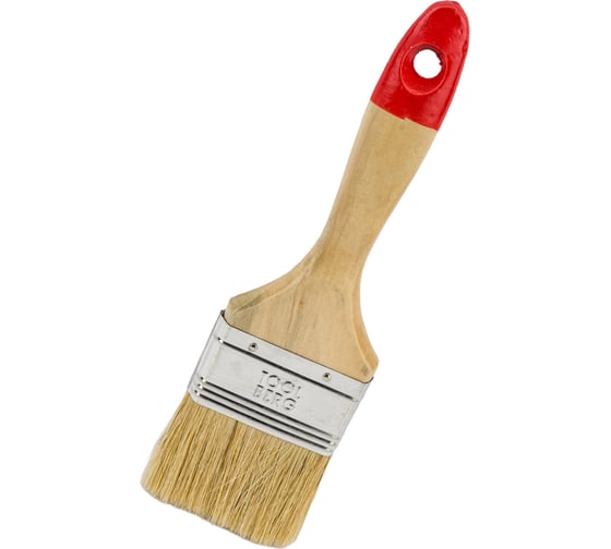 Плоская кисть Toolberg Эксперт 2,5", белая 0101125 1