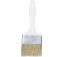 Плоская кисть KORVUS Хобби 75 мм, натуральная щетина, пластиковая рукоятка 0102630