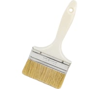 Плоская кисть KORVUS Хобби 100 мм, натуральная щетина, пластиковая рукоятка 0102640