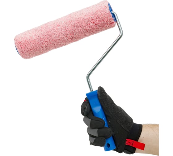 Малярный валик TOOLBERG с ручкой, микроволокно, 12х250х48 мм 0312072 Лк-00006509